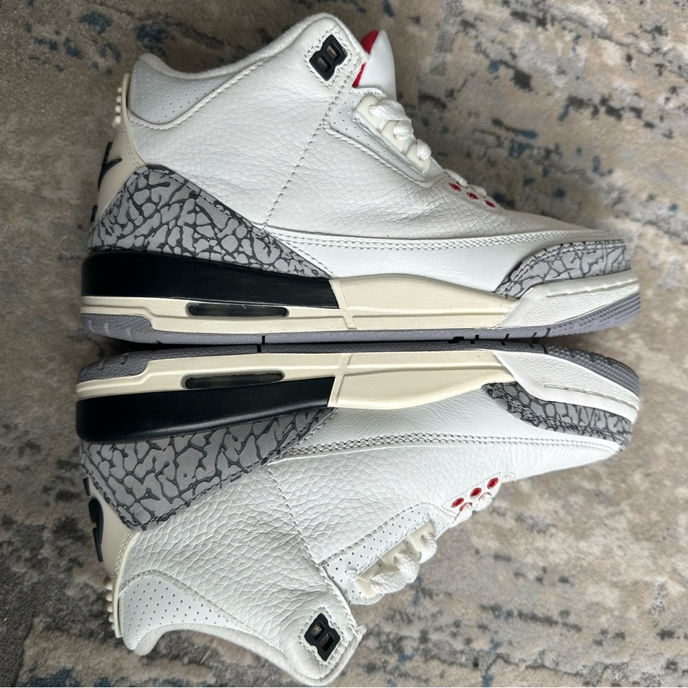 Air Jordan 3s with  white cement. - kids/female